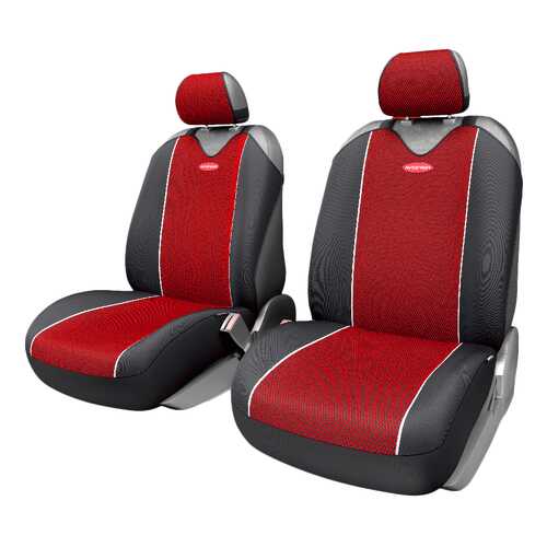 Комплект чехлов-маек Autoprofi Carbon Plus CRB-402Pf BK/RD в Газпром