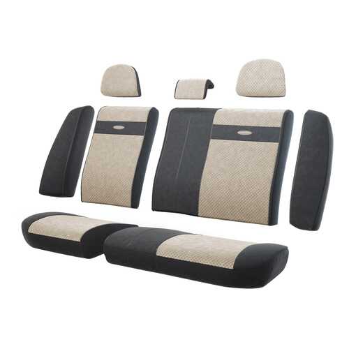 Комплект чехлов на сиденья Autoprofi TRS-002 BK/L.BE в Газпром