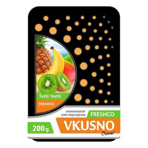 Ароматизатор под сиденье гелевый (тутти-фрутти) 200г Vkusno FRESHCO в Газпром