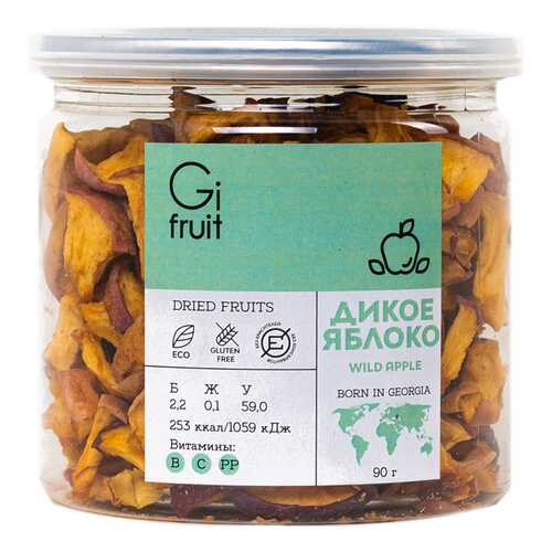 Сушеное дикое яблоко GIFRUIT 90 г в Газпром