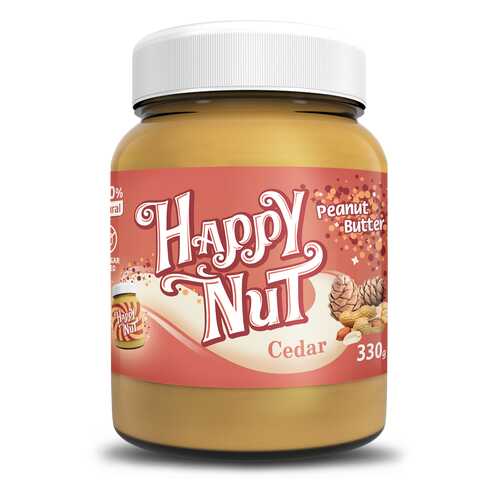Арахисовая паста Happy Nut Cedar с кедром 330 г в Газпром