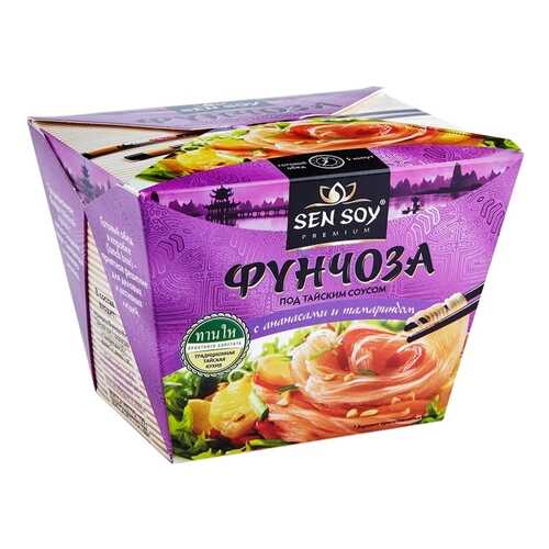 Фунчоза Sen Soy под тайским соусом с ананасом и тамариндом 125 г в Газпром