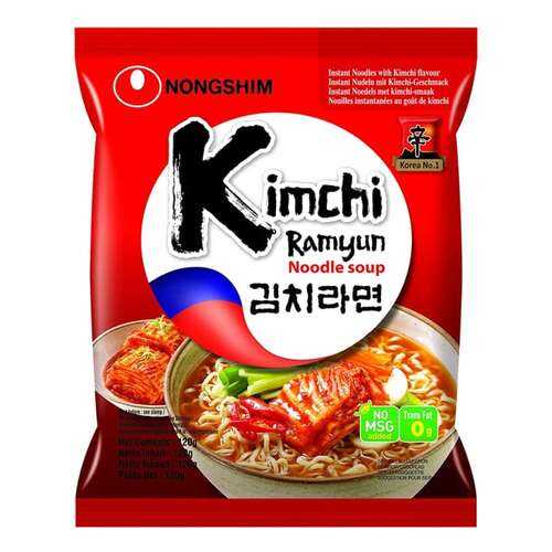 Лапша быстрого приготовления Кимчи Рамен Nongshim 120 г в Газпром