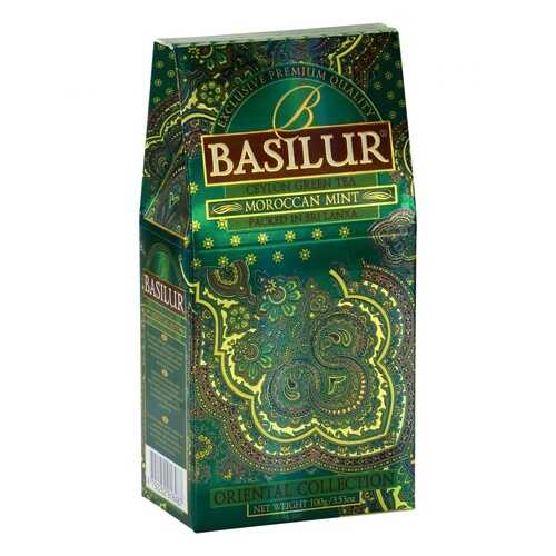 Чай Basilur Moroccan Mint, зеленый листовой с добавками, 100 гр в Газпром