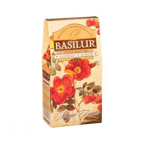 Чай Basilur Волшебные фрукты - Малина и шиповник черный с добавками 100 г в Газпром