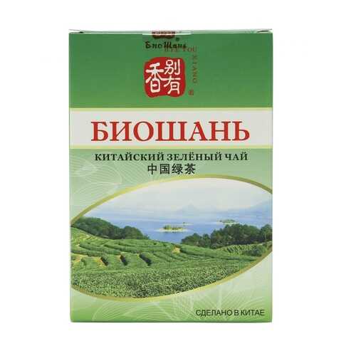 Чай БиоШань China Green Tea, зеленый листовой, 80 гр в Газпром