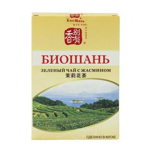 Чай БиоШань Jasmin Tea, зеленый с жасмином, 80 гр в Газпром