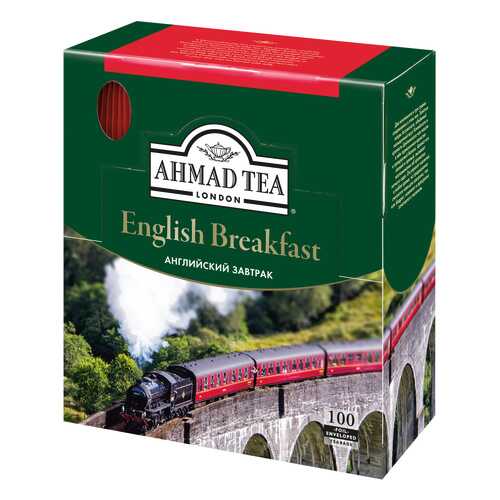 Чай черный Ahmad Tea english breakfast 100 пакетиков в Газпром
