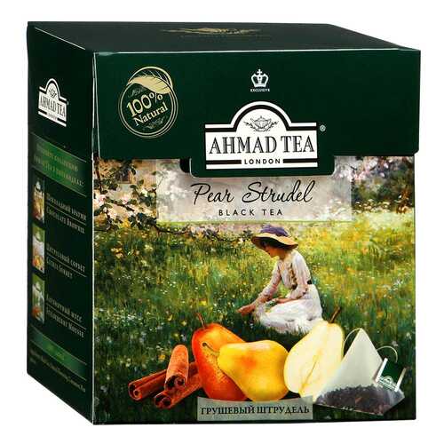 Чай черный Ahmad Tea грушевой штрудель 20 пакетиков в Газпром