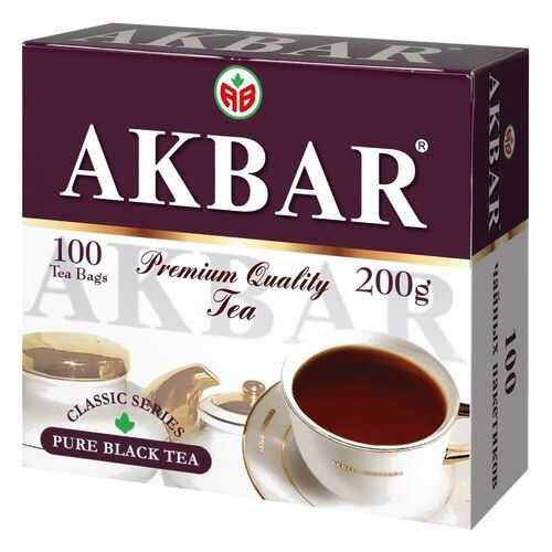 Чай черный Akbar цейлонский классический 100 пакетиков в Газпром