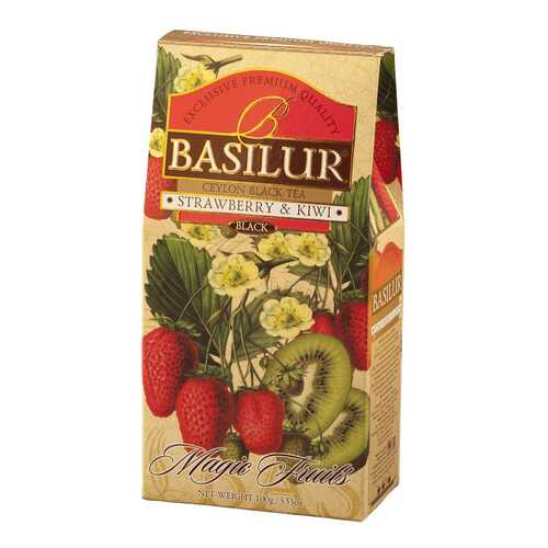Чай черный Basilur magic fruits strawberry&kiwi 100 г в Газпром