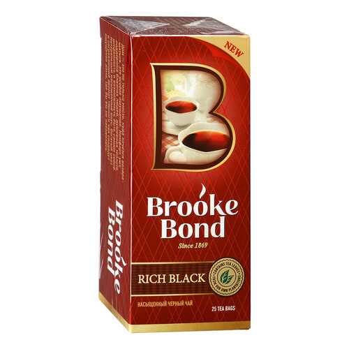 Чай черный Brook Bond насыщенный 25 пакетиков в Газпром