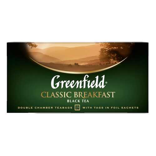 Чай черный Greenfield Classic Breakfast 25 пакетиков в Газпром