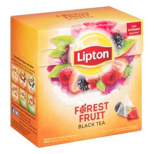 Чай черный Lipton forest fruit 20 пакетиков в Газпром