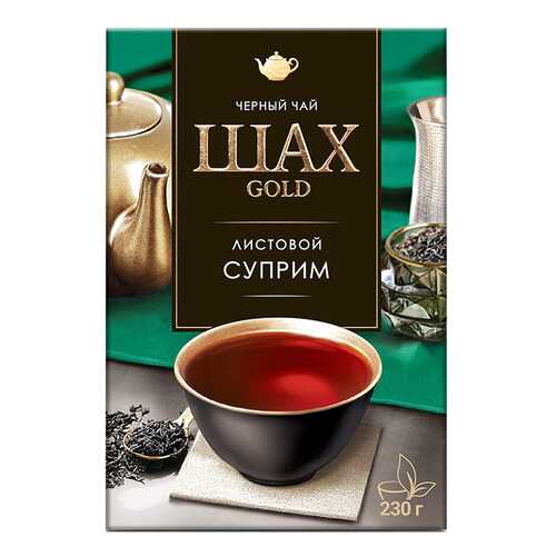 Чай черный листовой Шах Gold Суприм 230 г в Газпром