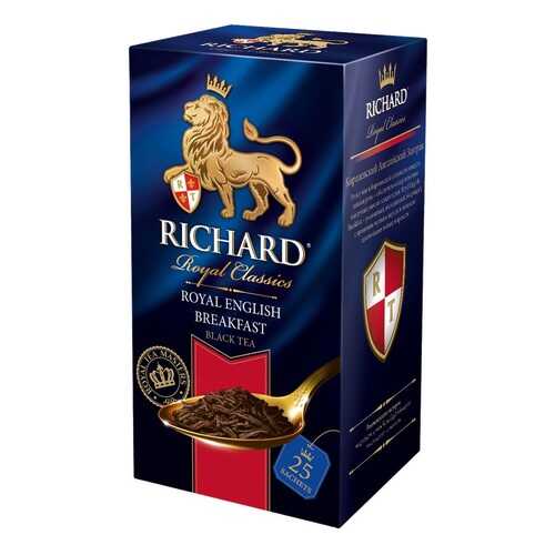 Чай черный Richard royal english breakfast 25 пакетиков в Газпром