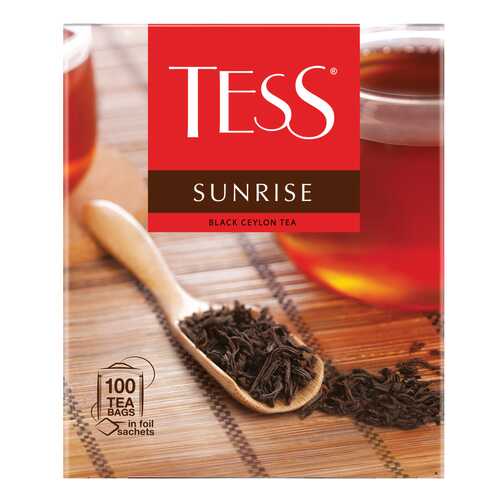 Чай черный Tess Sunrise 100 пакетиков в Газпром