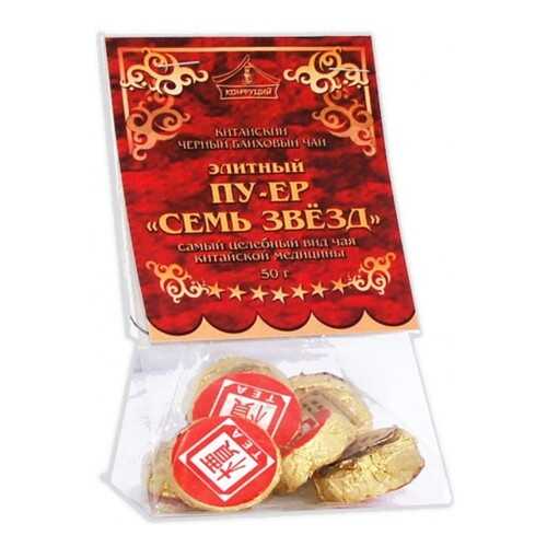 Чай черный в таблетках Конфуций pu-er семь звезд 50 г в Газпром