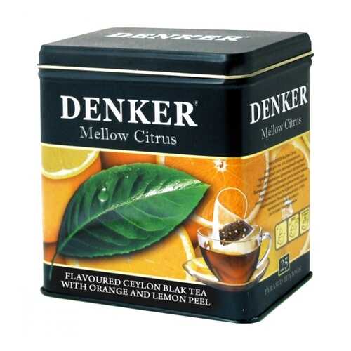 Чай Denker Mellow Citrus черный с добавками 25 пирамидок в Газпром