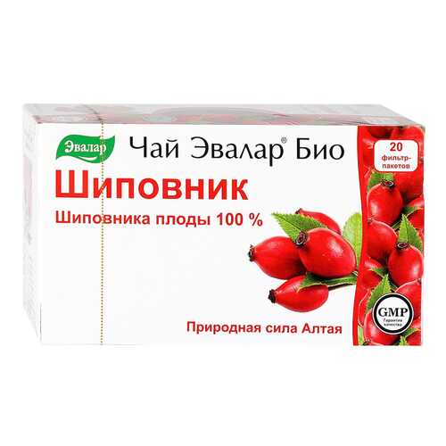 Чай Эвалар био шиповник 20 пакетиков в Газпром