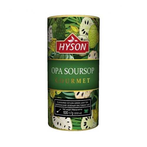 Чай Hyson Зеленый OPA Soursop Gourmet, листовой с ароматом саусепа, 100 гр в Газпром