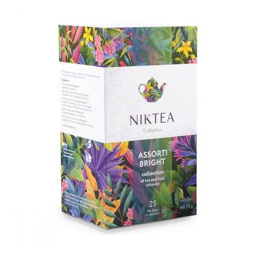 Чай Niktea Assorti Bright ассорти 25 пакетиков в Газпром