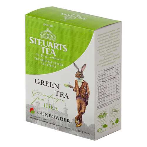 Чай зеленый листовой Steuarts green tea gunpowder 200 г в Газпром