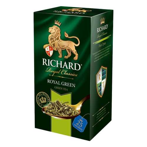 Чай зеленый Richard royal green 25 пакетиков в Газпром