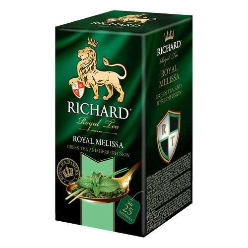 Чай зеленый Richard Royal Melissa 25 пак в Газпром