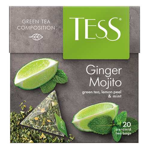 Чай зеленый в пирамидках Tess Ginger Mojito 20 пакетиков в Газпром