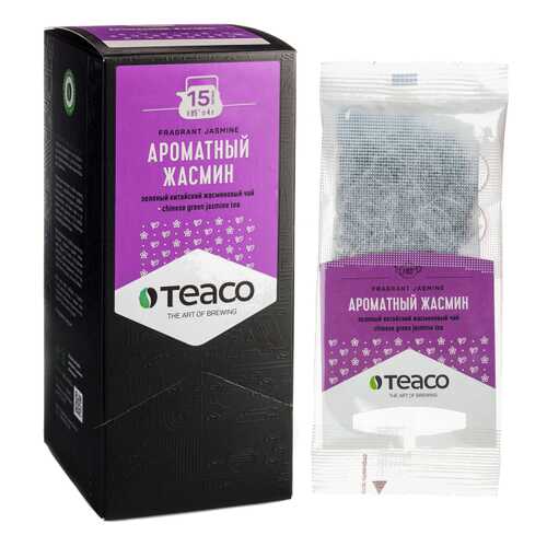 TeaCo Пакетированный зеленый чай на чайник Ароматный жасмин TEACO, 60 гр. в Газпром