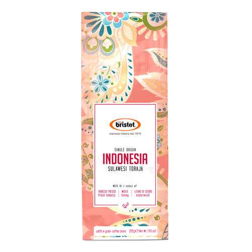 Кофе Bristot Indonesia Toraja в зернах 225 г в Газпром