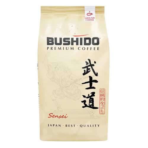Кофе черный молотый Bushido Sensei 100% Арабика Премиум 227 г в Газпром