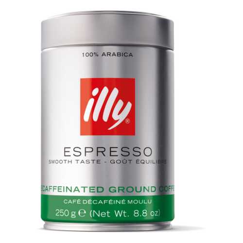 Кофе молотый ILLY deca без кофеина 250 г в Газпром
