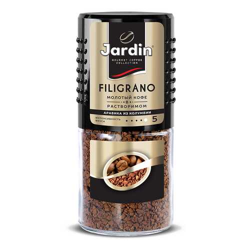 Кофе молотый в растворимом Jardin Filigrano 95 г в Газпром