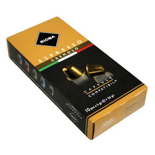 Кофе в капсулах Rioba espresso cremoso молотый итальянский 10 капсул в Газпром