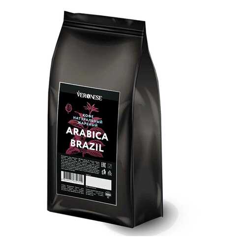 Кофе в зернах Veronese Arabica Brazil 50% арабика 50% робуста 1000 г в Газпром