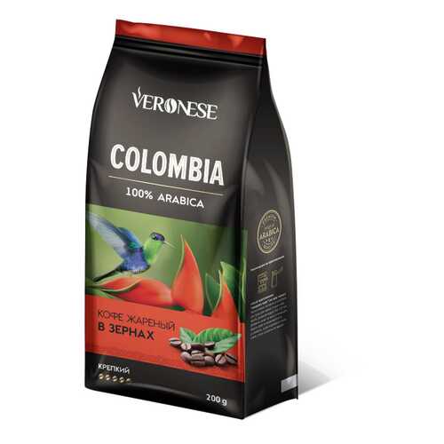 Кофе в зернах Veronese Colombia 200 г в Газпром