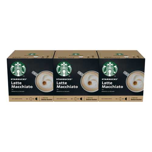 Набор для STARBUCKS Latte Macchiato в капсулах д/системы Nescafe Dolce Gusto 12 шт в Газпром