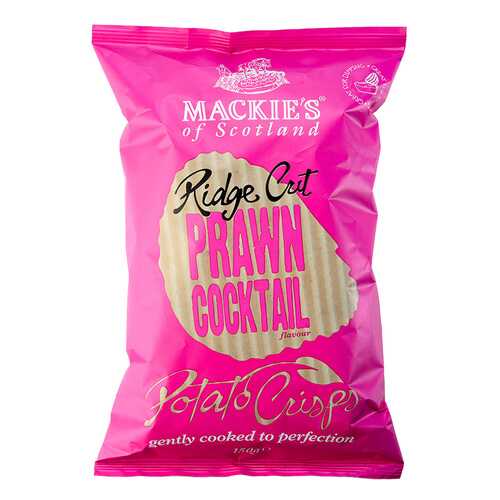 Чипсы картофельные Mackies рифленые с креветками 150 г в Газпром