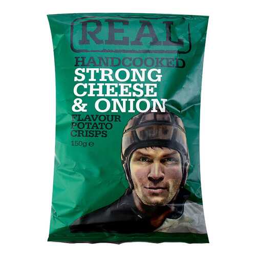 Чипсы картофельные Real Crisps Limited с сыром и луком 150 г в Газпром
