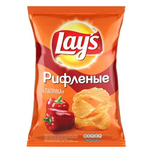 Чипсы Лейз из натурального картофеля паприка 150 г в Газпром