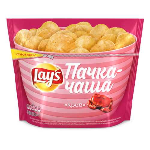 Картофельные чипсы Lays краб 240 г в Газпром