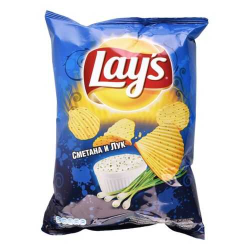 Картофельные чипсы Lays сметана и лук 150 г в Газпром