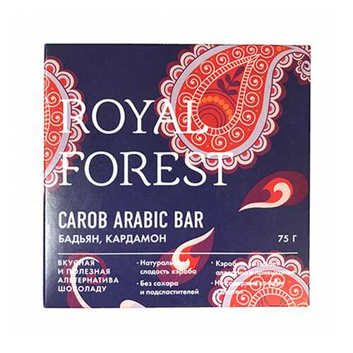 Шоколад Royal Forest Арабский с бадьяном и кардамоном 75г в Газпром