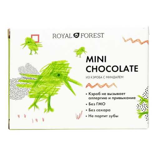 Шоколад Royal Forest из кэроба с миндалем 30г в Газпром