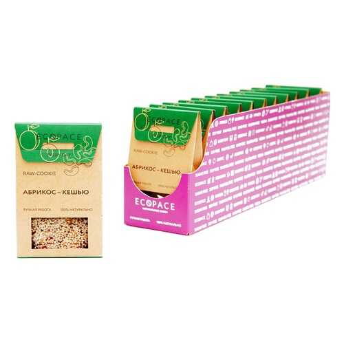 Батончик EcoSpace RAW Cookie Абрикос-Кешью EVERY DAY 55 г Россия в Газпром
