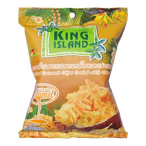 Кокосовые чипсы King Island с карамелью 40 г в Газпром