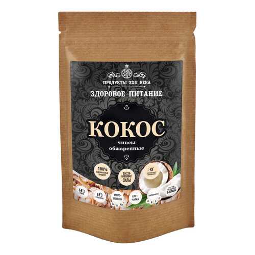 Кокосовые чипсы Продукты XXII века обжаренные 100 г в Газпром