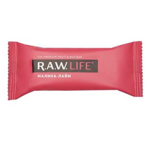 Орехово-фруктовый батончик R.A.W. LIFE малина-лайм 47 г в Газпром